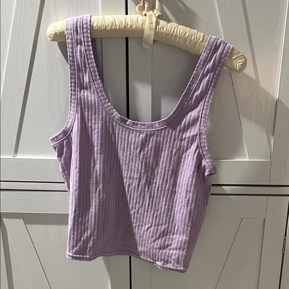 Old Navy Lilac Ribbed Tank Top